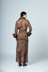 BROWN MURA SHIRT