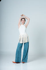 WHITE TIAN TANK TOP